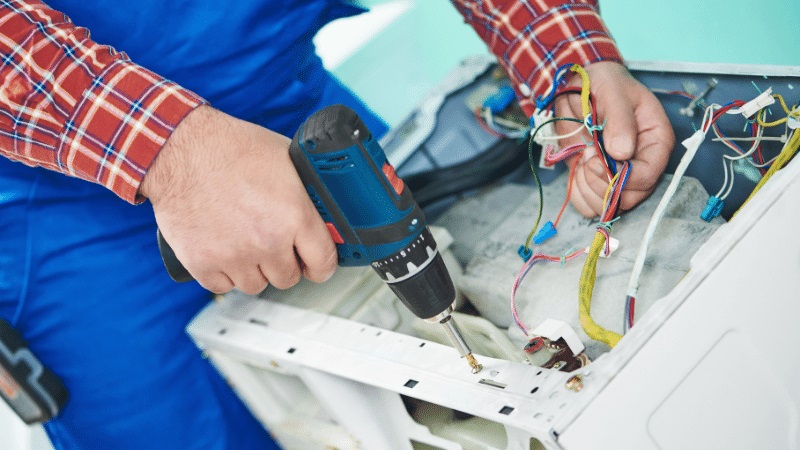 Kağıthane Mitsubishi Mitsubishi çamaşır makinesi kart tamiri – Su almama arızası orijinal parça ile giderildi. - Teknik servis örneği